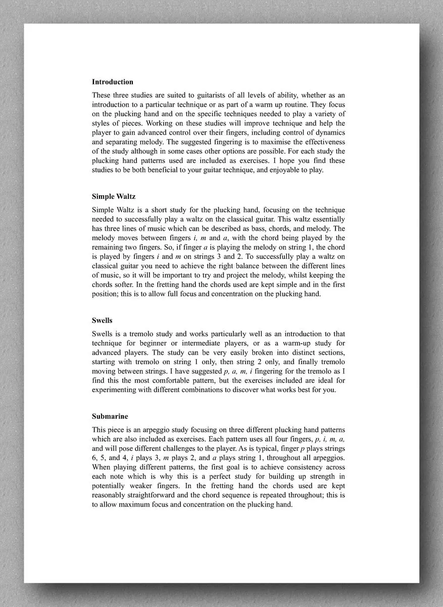 Caffrey, Three Studies 2