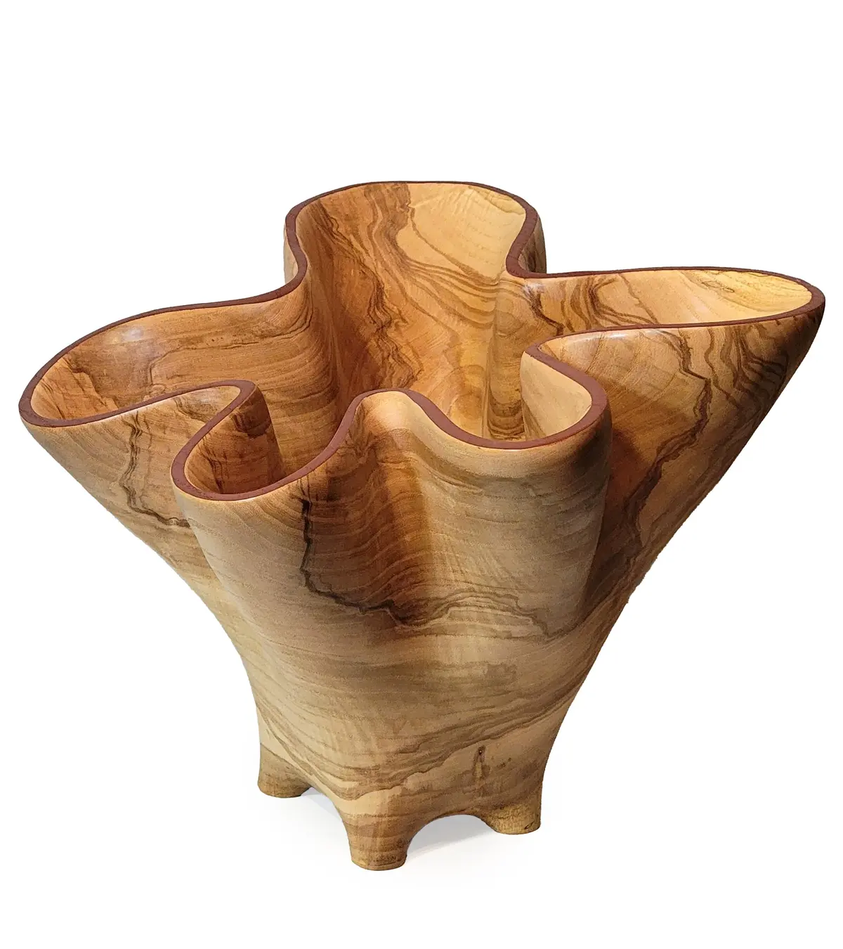 Carved Vessel "Canyon Flower Iii" By Andy Dipietro 2