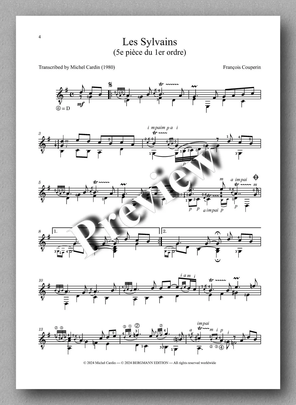 Couperin-Cardin, Les Sylvains 2
