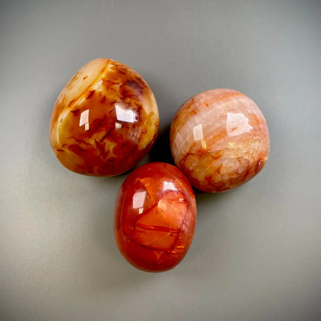 Carnelian Orange Crystal Palm Stones – Ethically Sourced From Madagascar 5
