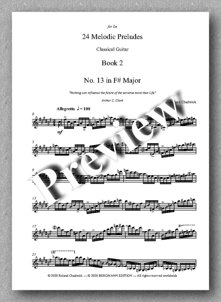 Chadwick, 24 Melodic Preludes, Book 2 2