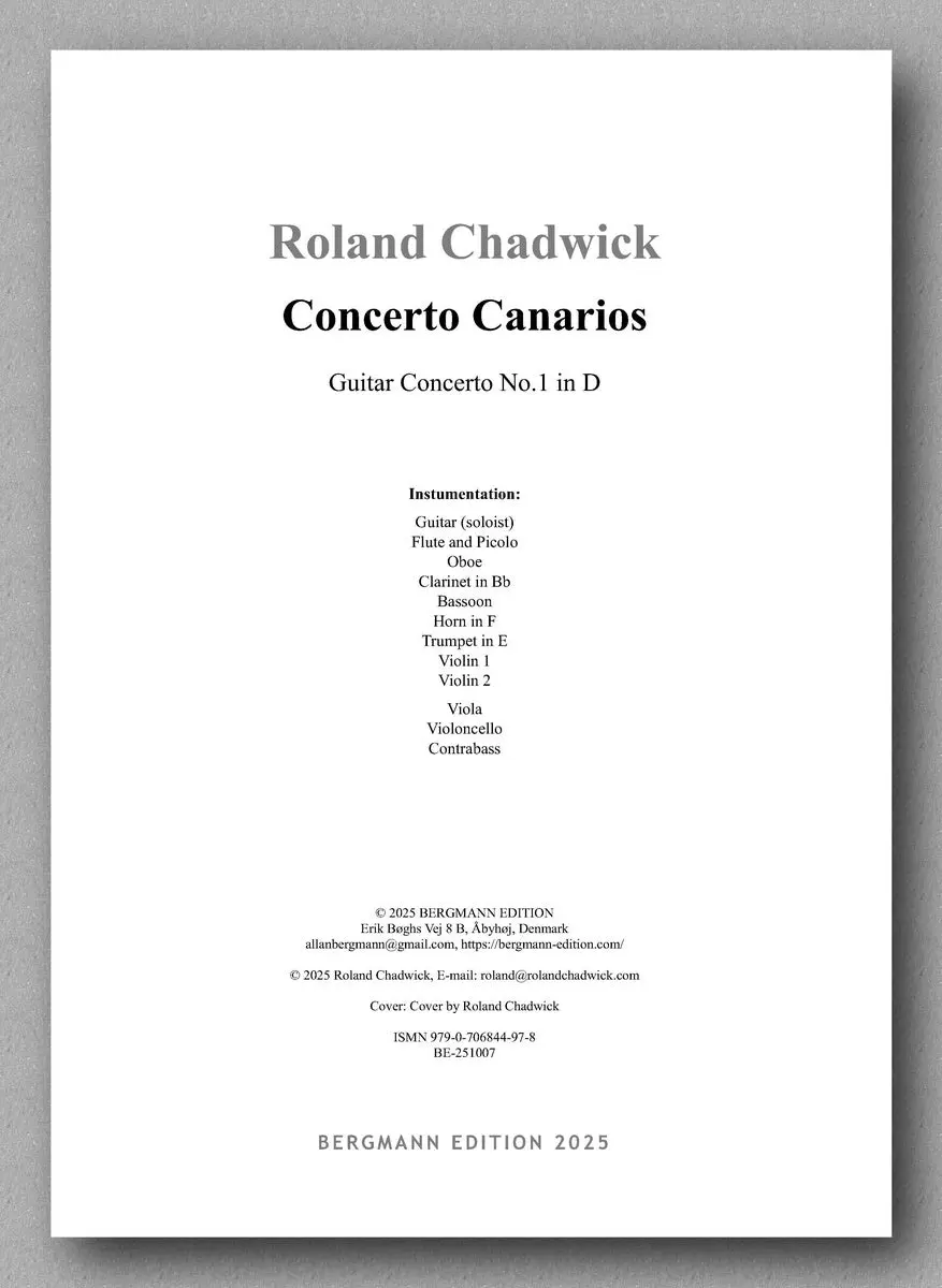 Chadwick, Concerto Canarios 2