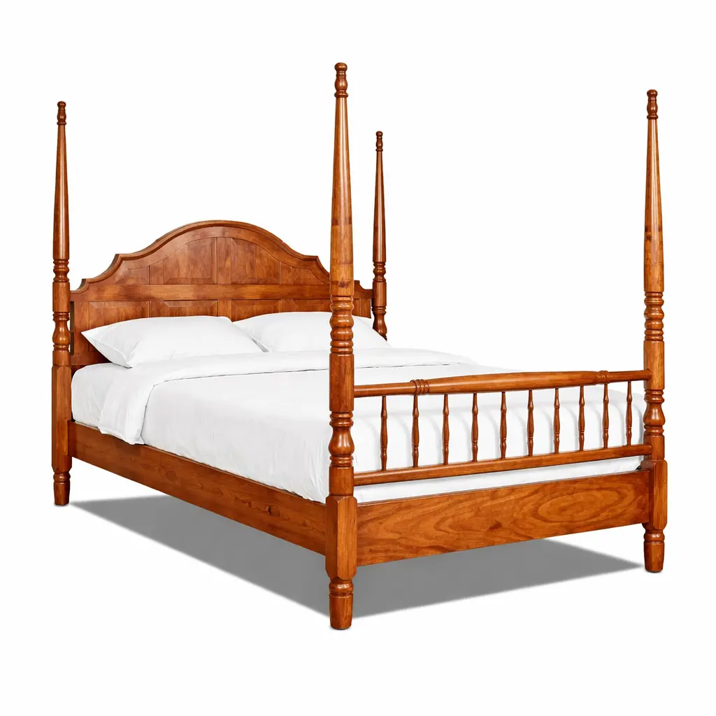 Hanalei Paneled Grand Four Poster Koa Bed 1
