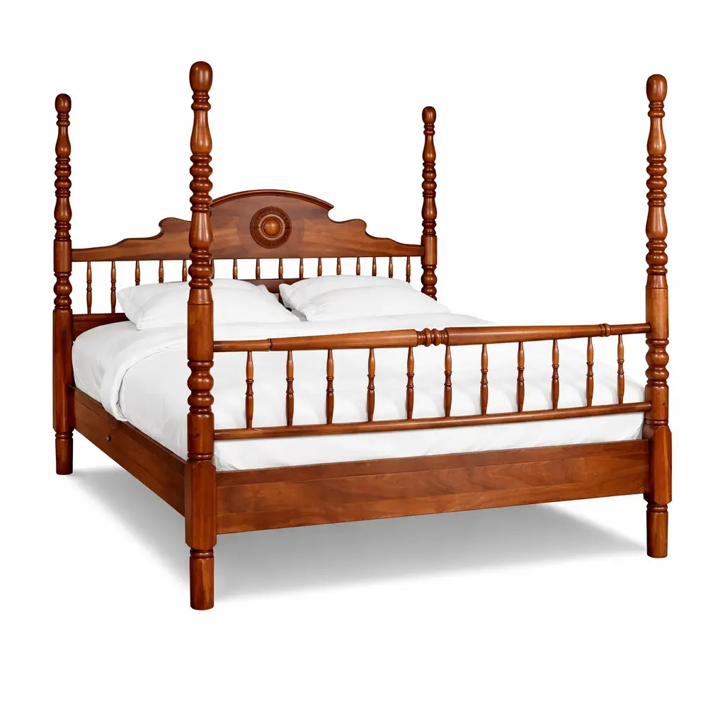 Medallion Grand Four Poster Koa Bed 1