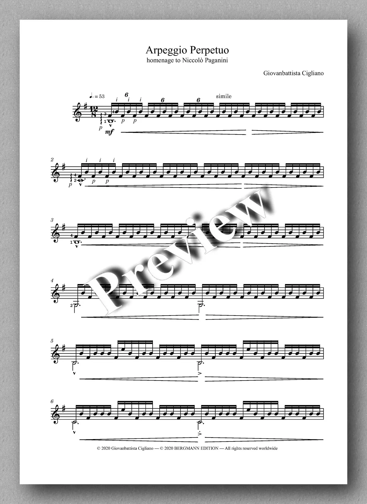 Cigliano, Arpeggio Perpetuo 2