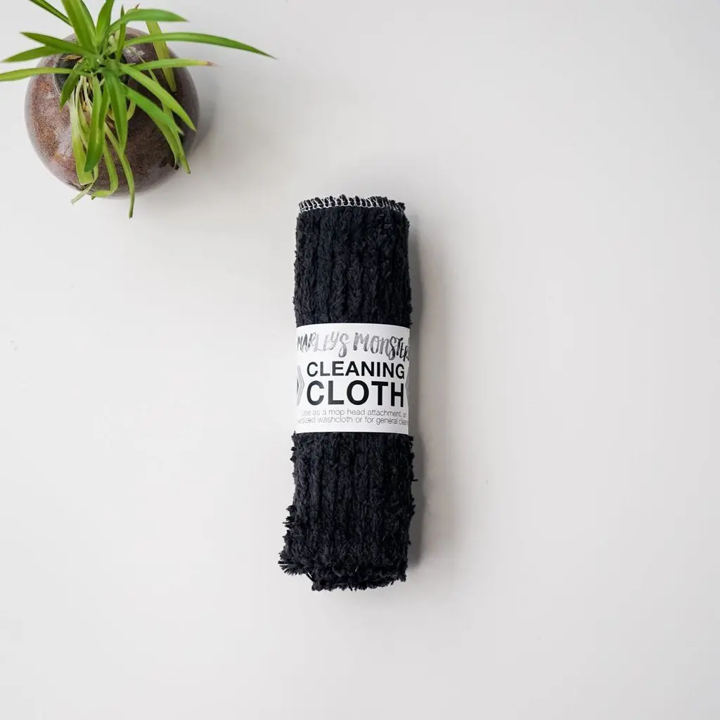 Cleaning Cloth - Cotton Chenille In Black 1
