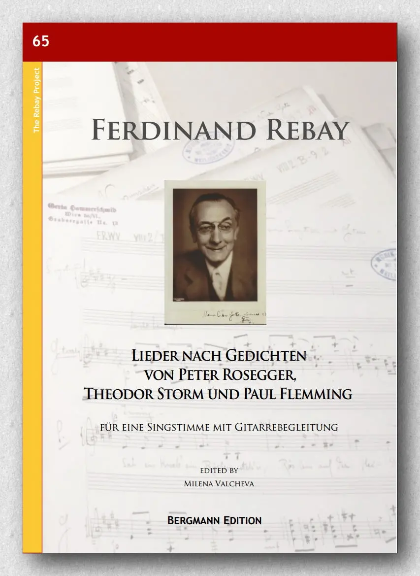 Rebay [065], Lieder Nach Gedichten Von Peter Rosegger, Theodor Storm Und Paul Flemming 1