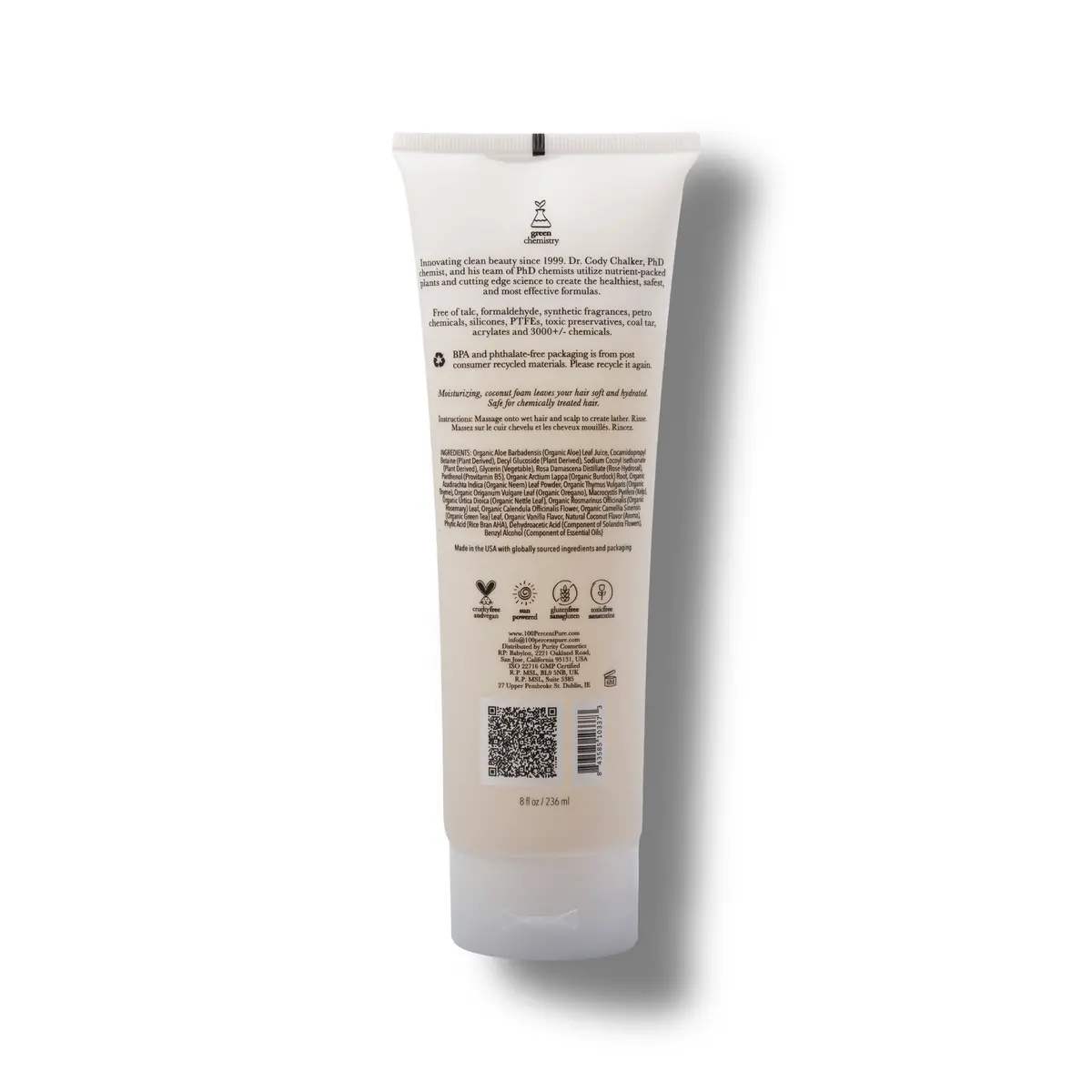 Coconut Milk Restorative Shampoo - 100% Pure 2