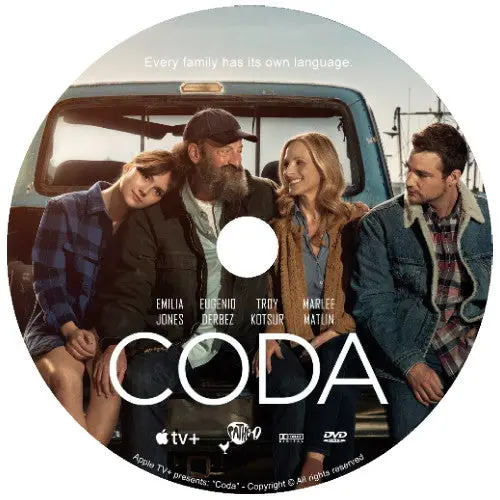 Coda Dvd 2021 Movie - Region Free - Emilia Jones, Marlee Matlin 1
