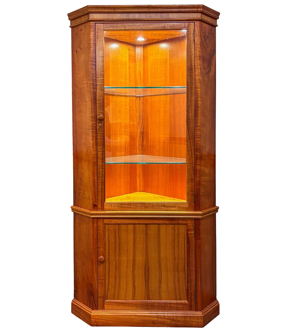 Corner Display Cabinet, Door Below 1