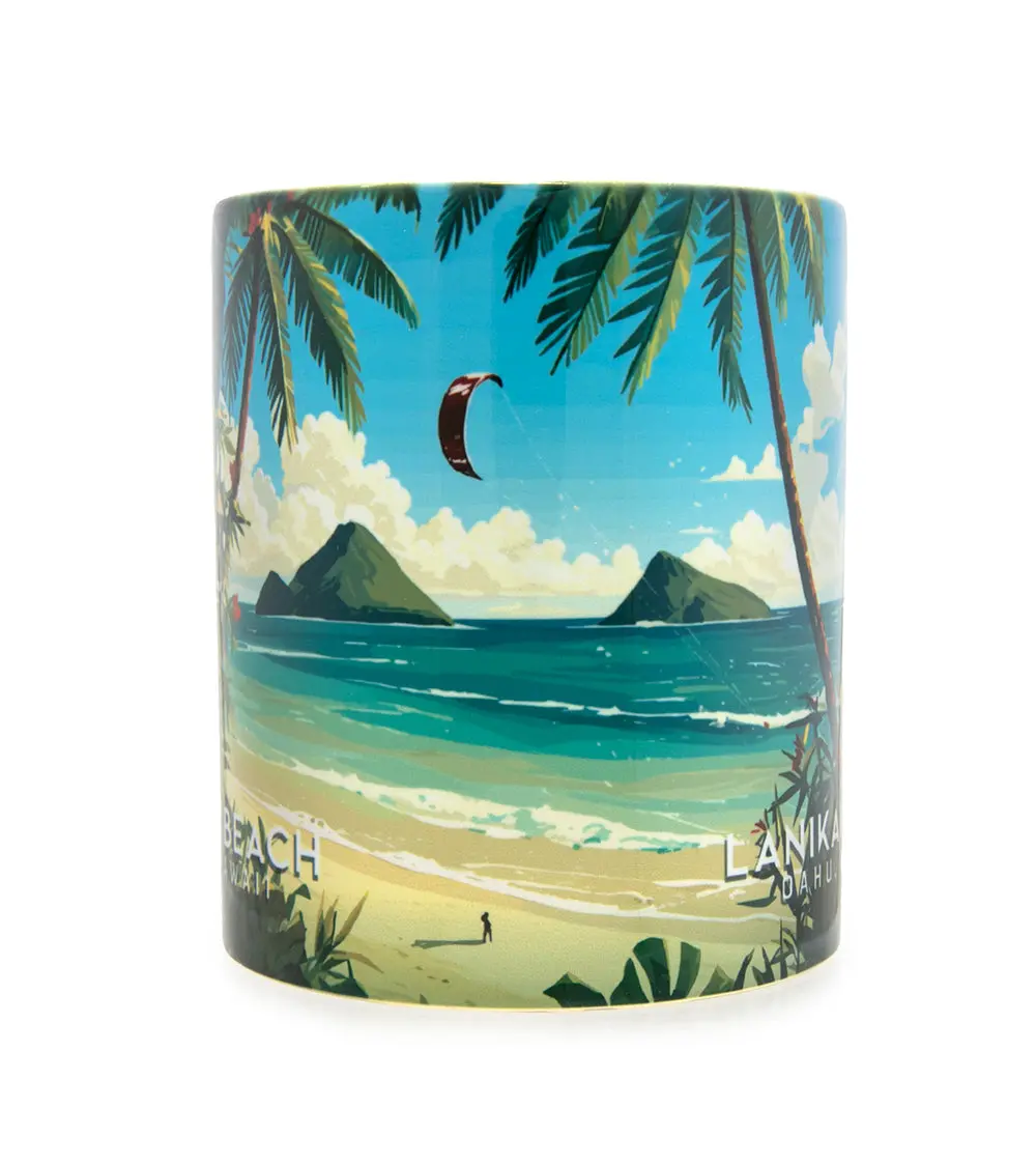 "Lanikai Beach" Travel Art Mug 2