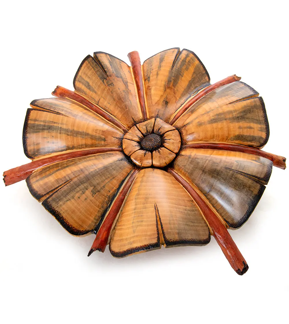 Norfolk Pine Wood Sculpture "Flora Flora" By Dan Stevenson 1