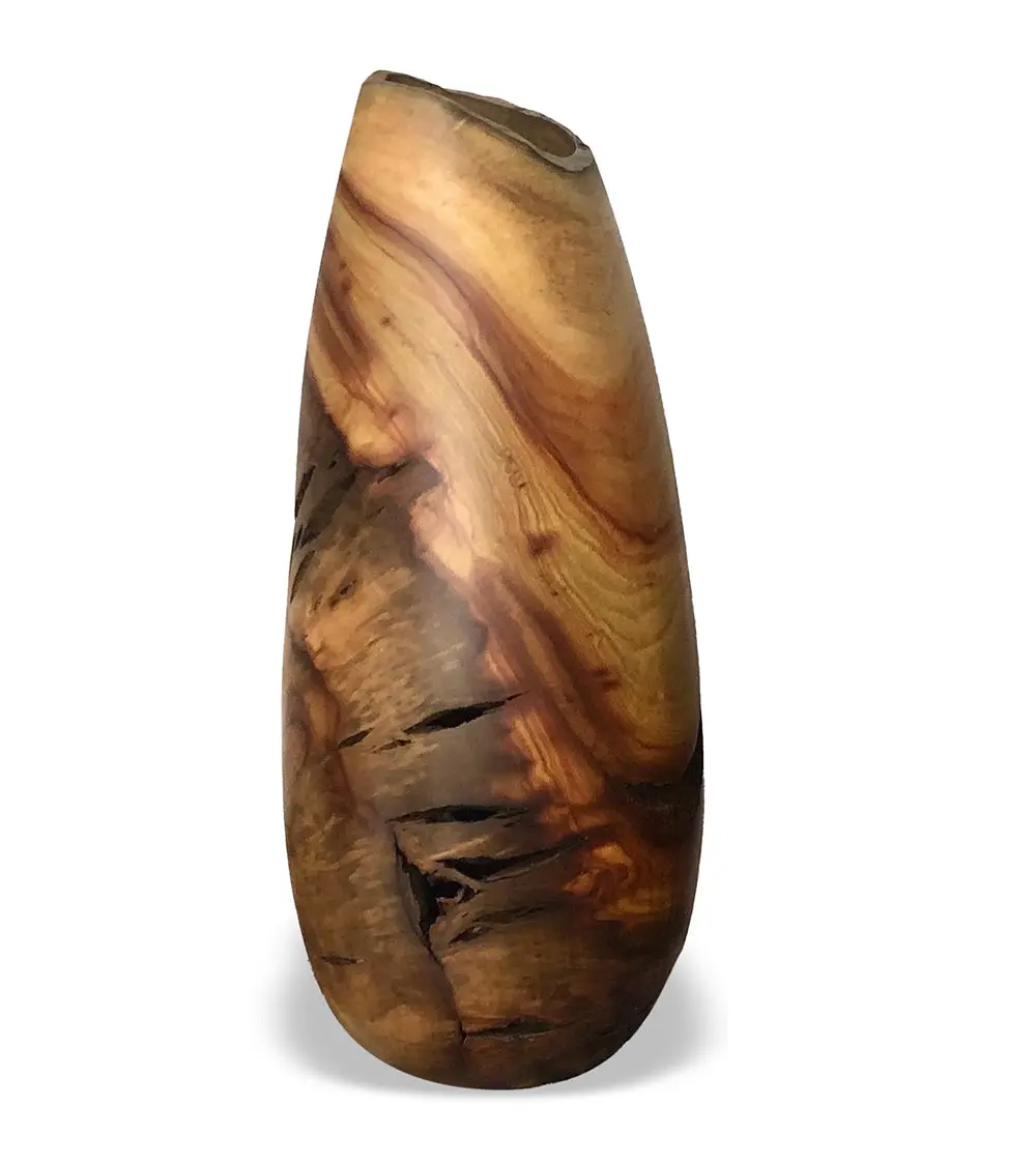 Red Camphor Vase "Jupiter Series #1125" By Dan Stevenson 1