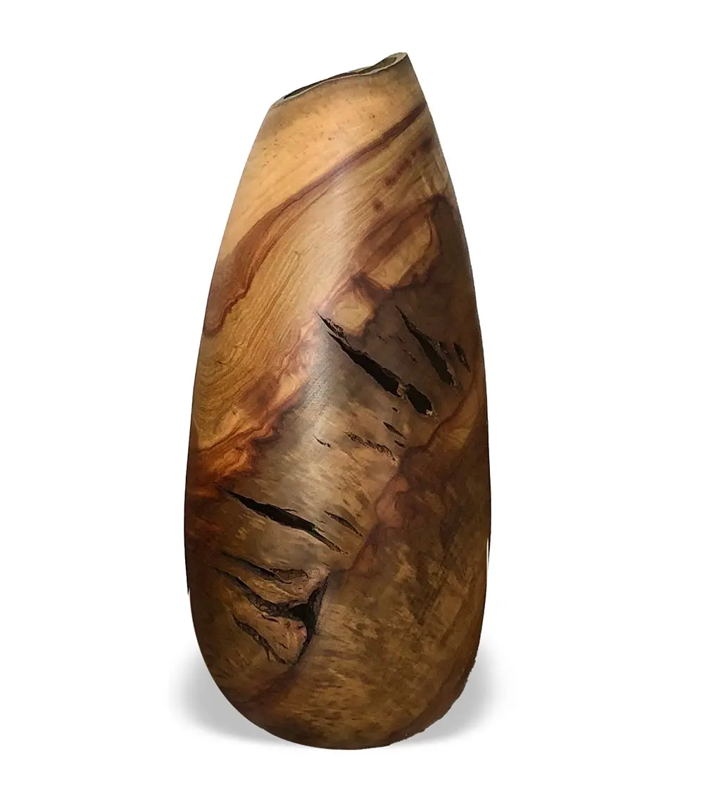 Red Camphor Vase "Jupiter Series #1425" By Dan Stevenson 1