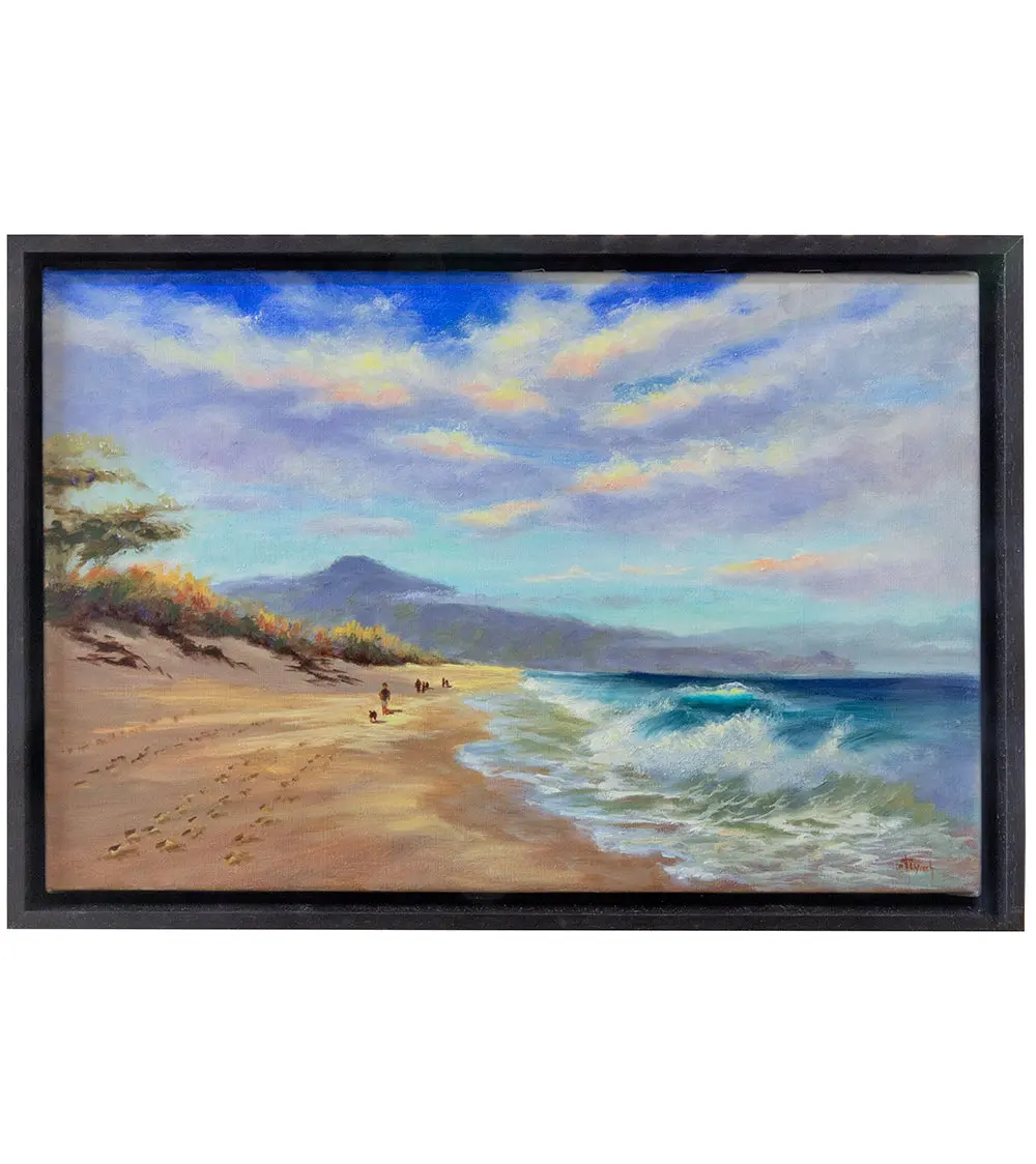 My Favorite Beach Walk By Deb Lynch, Framed 1
