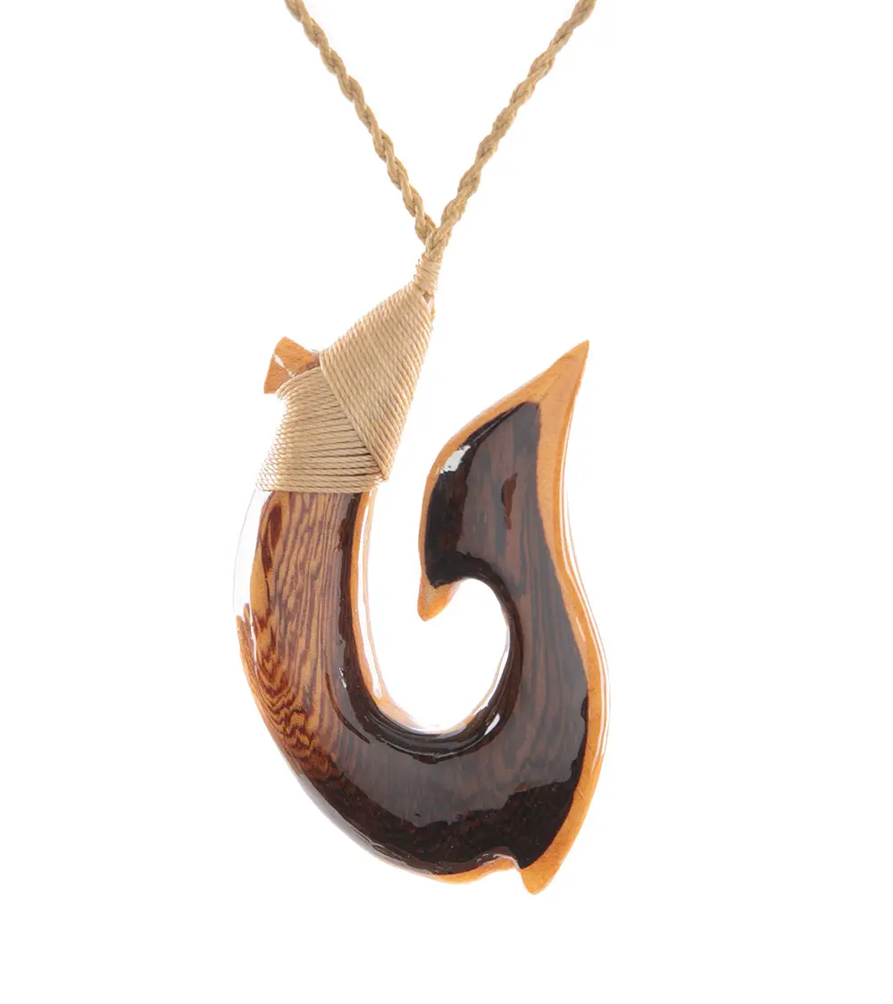 Pheasant, Maple And Koa Hook Pendant 1