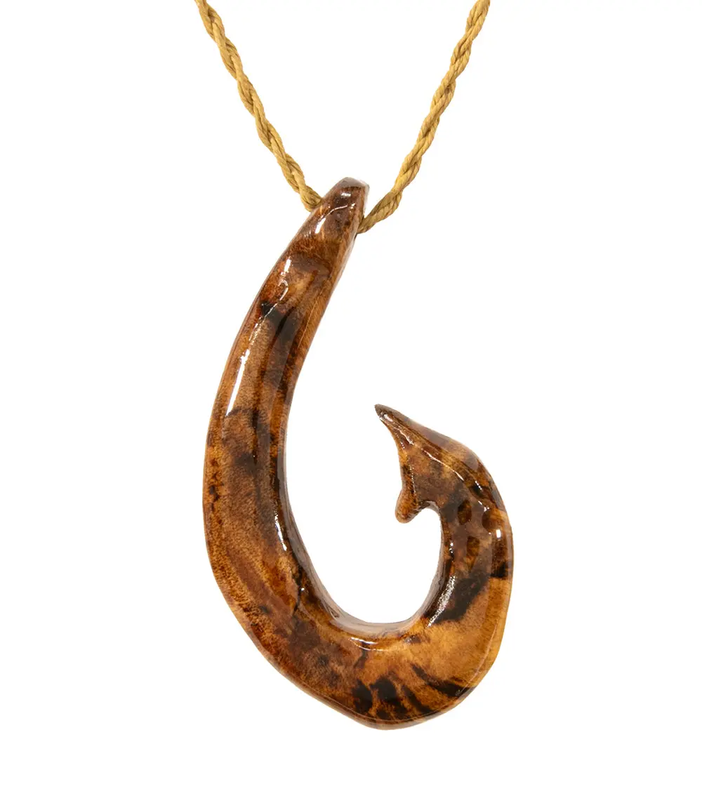 Big Island Tamarind Ulua Hook Pendant 1