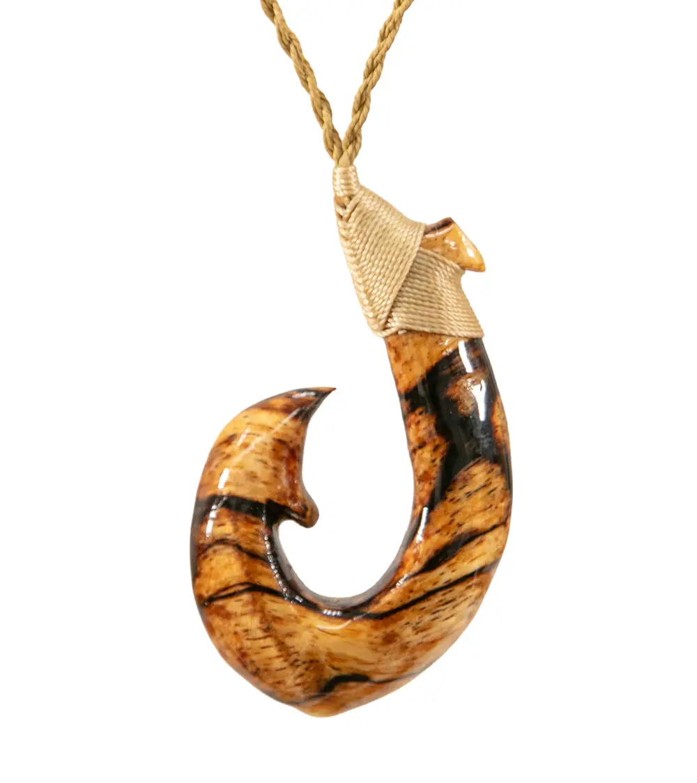 Spalted Koa Hook Pendant 2