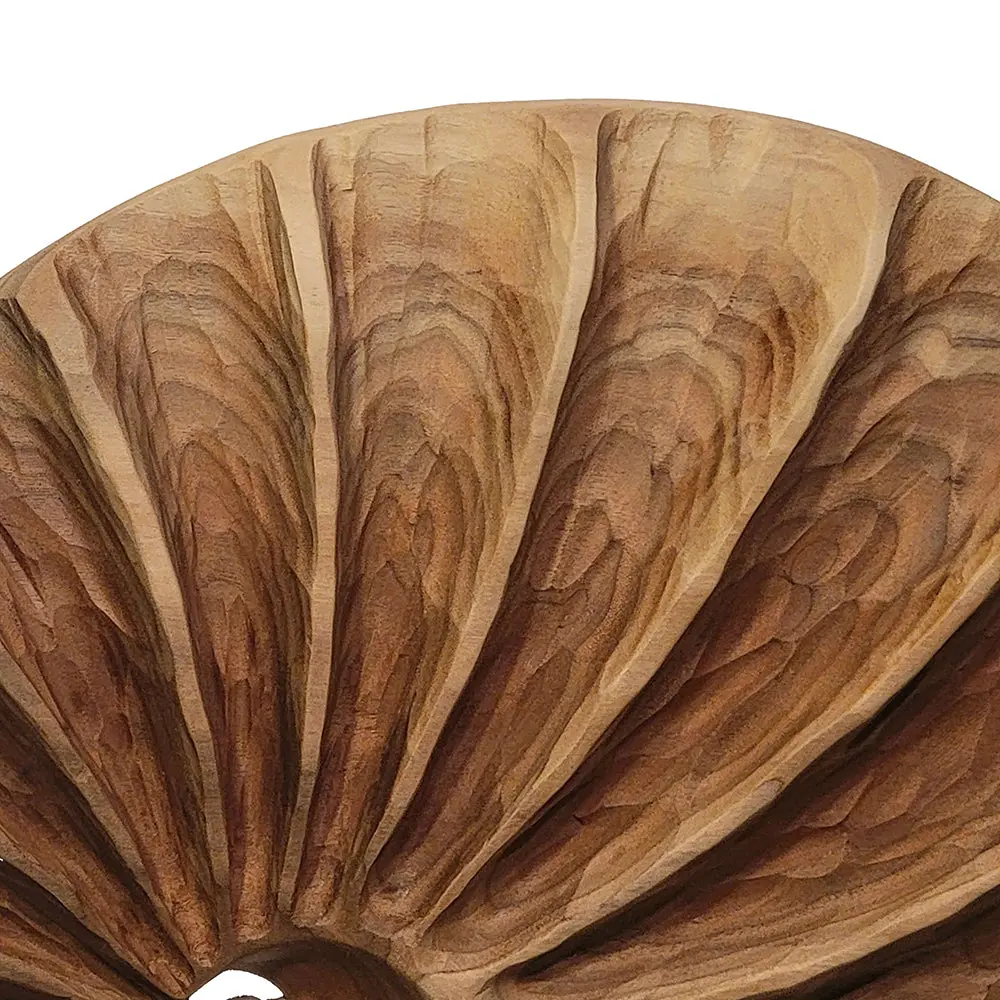Wall Sculpture "Bleached Walnut Fibonacci Shell" By Andy Dipietro 2