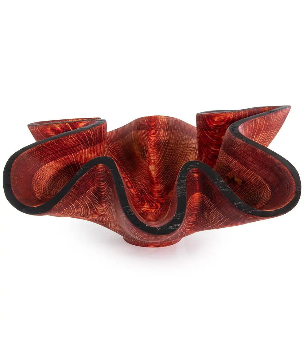 Carved Vessel "Autumn Leaf  " By Andy Dipietro 1