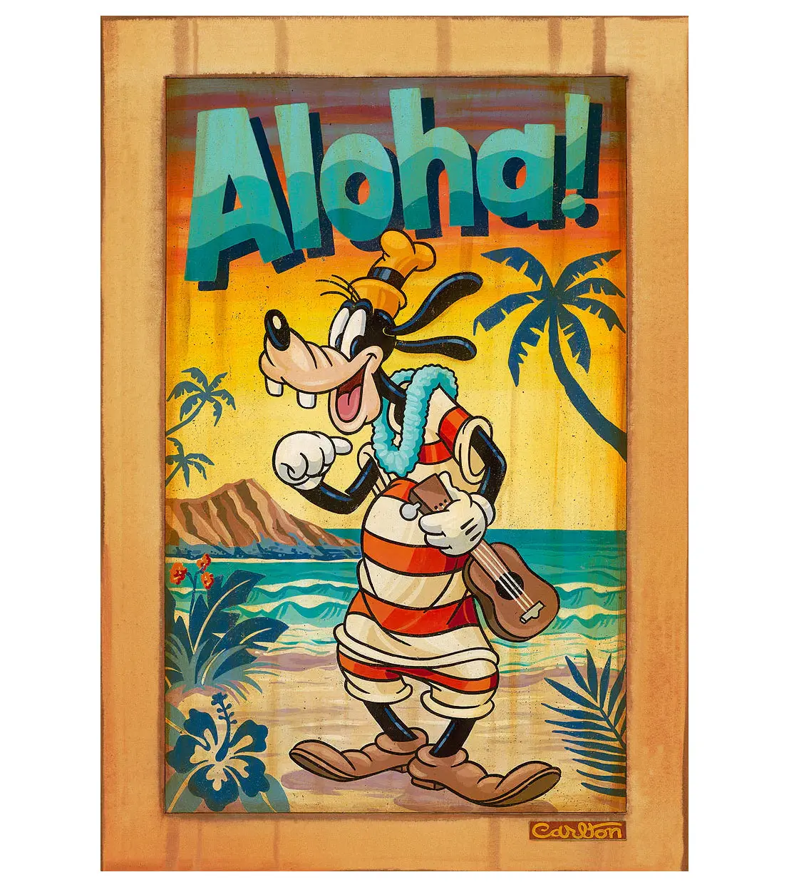 "A Goofy Aloha" Limited Edition Giclee By Trevor Carlton 1