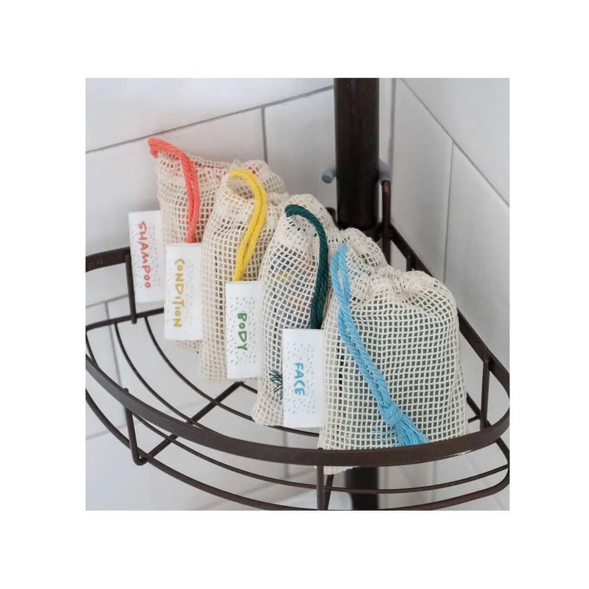 Organic Soap Saver Bags: Face, Body, Shampoo, Conditioner 1