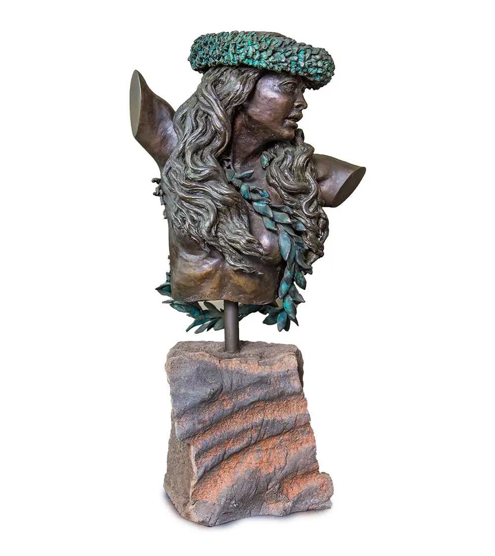 Bronze Sculpture Ka Makani Rising Wind 1/2 Life-Size 1