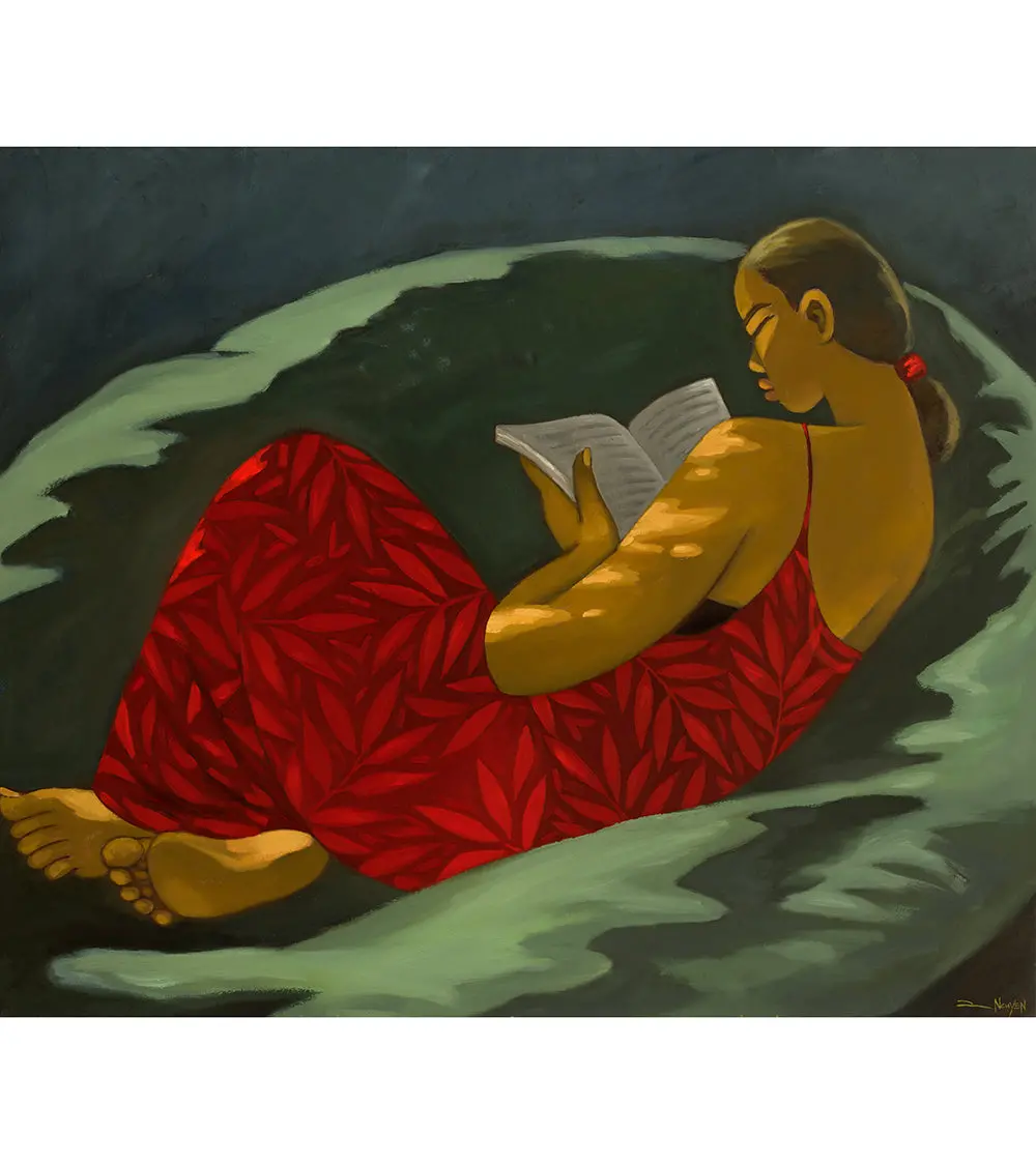 Original Painting: Da Reader By Tim Nguyen 1