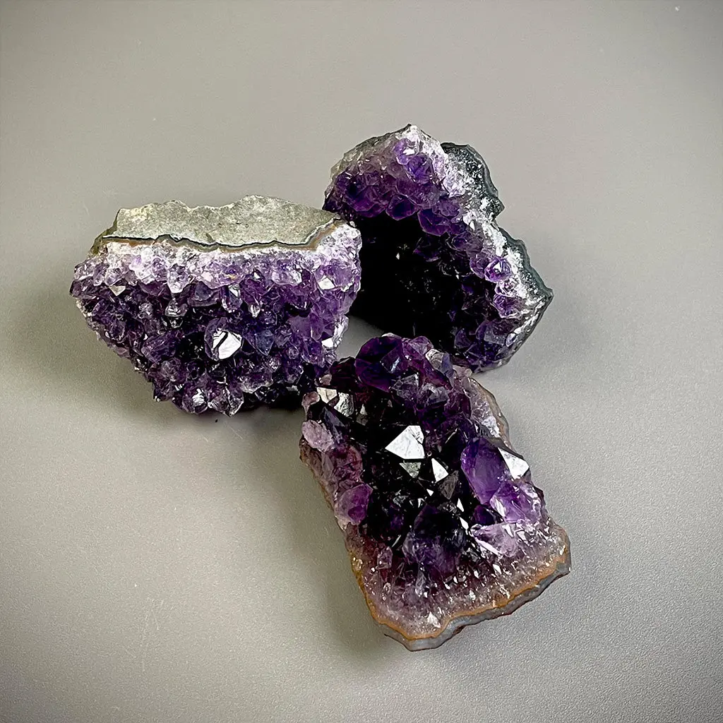 Deep Purple Amethyst Cluster Crystals – February Birth Stone 1
