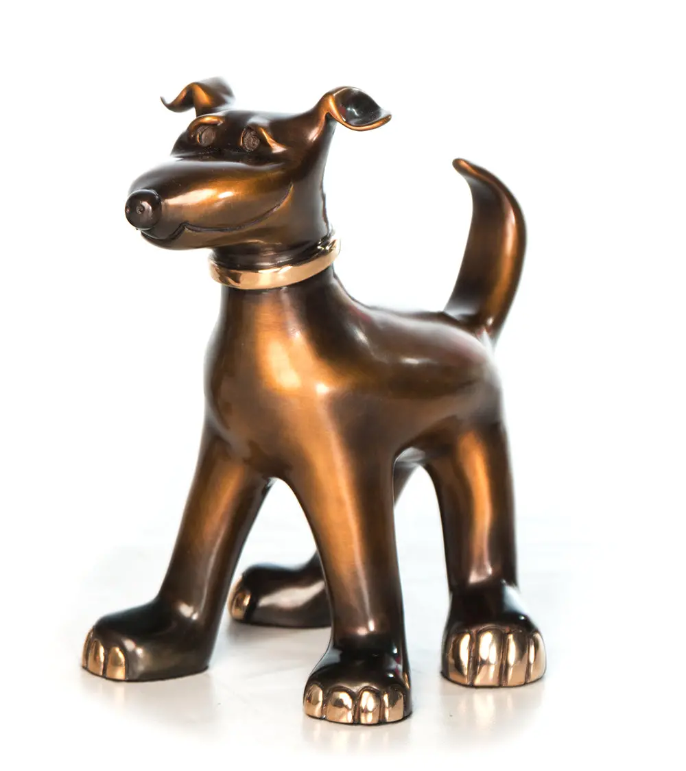 Bronze Sculpture "Dexter" By Marty Goldstein 1