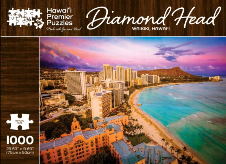"Diamond Head" Wooden Jigsaw Puzzle 1
