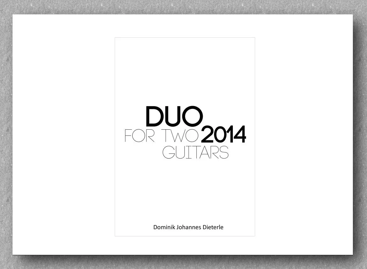 Dieterle, Duo For Two Guitars 1