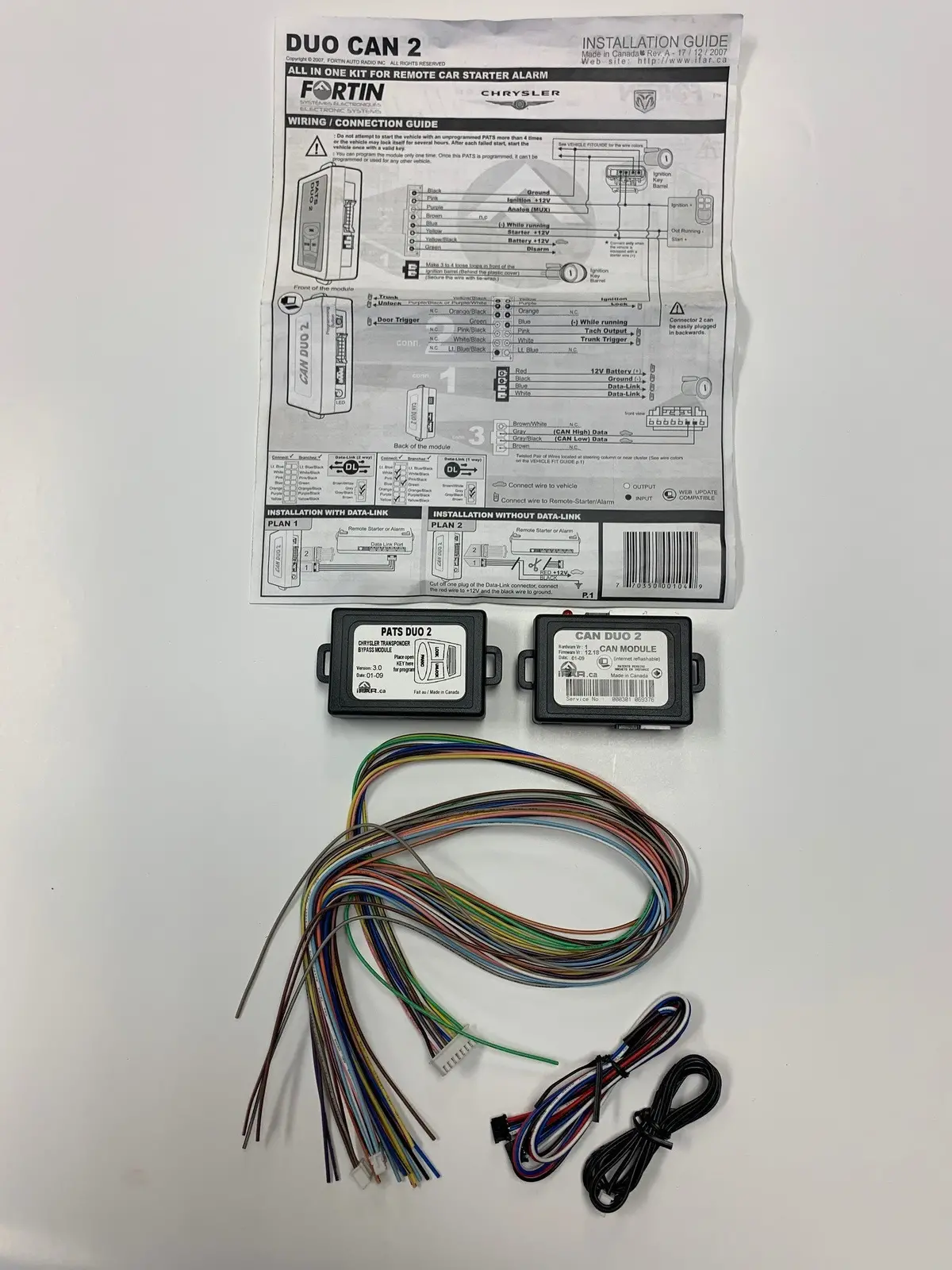 Fortin Duo Can 2 - Dodge/Chrysler Bypass Kit 1
