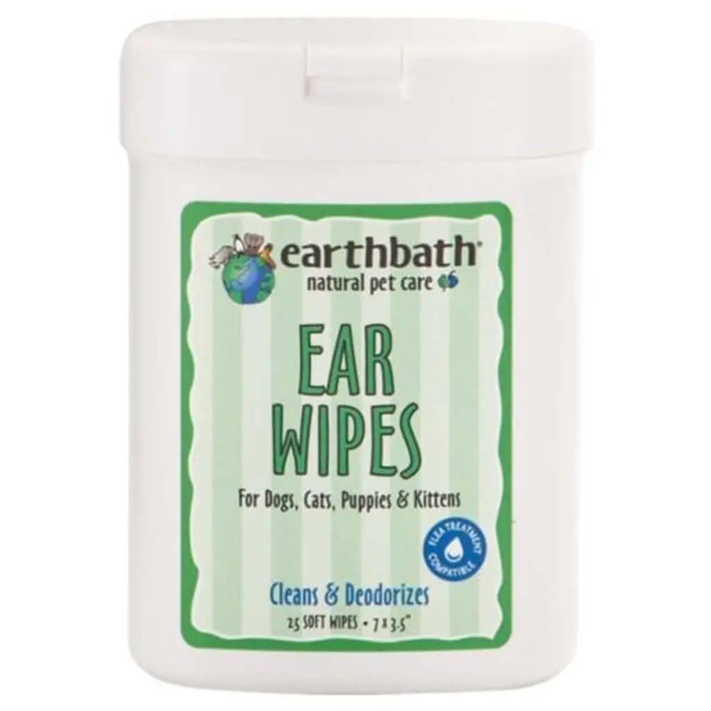 Dog Ear Wipes Earthbath - 25'S 2