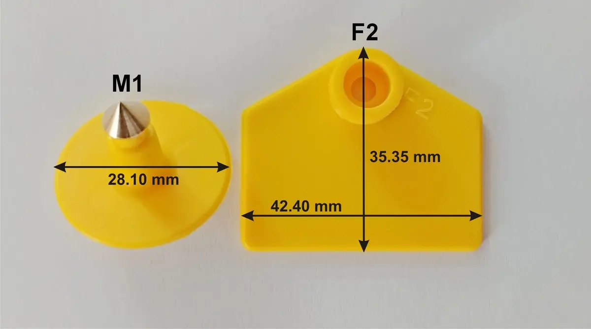 Infotag - Cattle: F2 + M1 (10 Tags Per Pack) 1