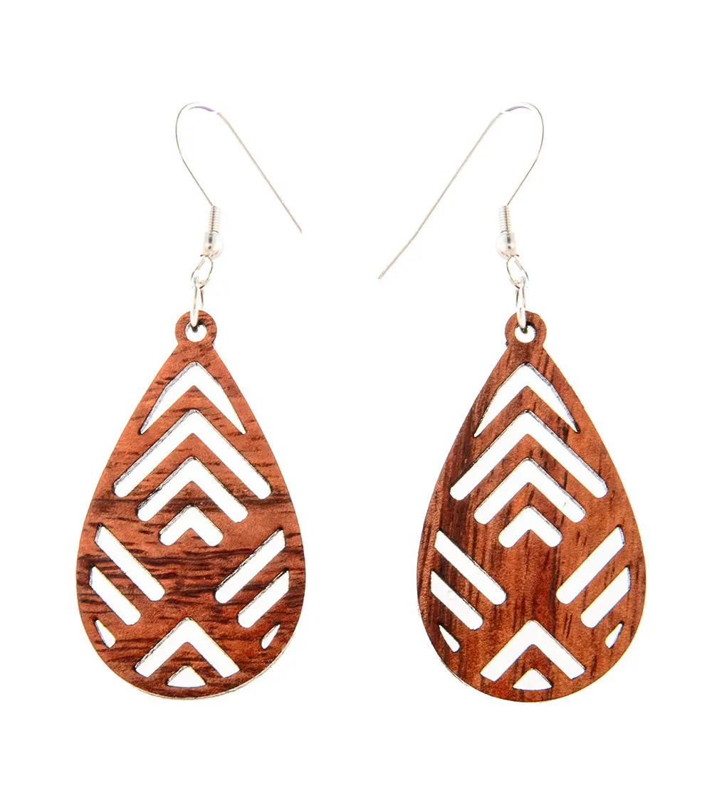 Koa Earrings "Drop Tattoo" 1