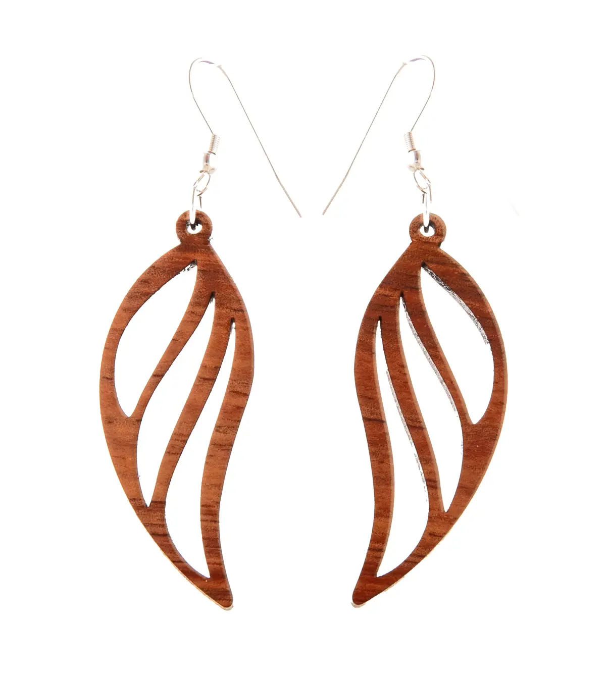 Koa Earrings "Wing" 1