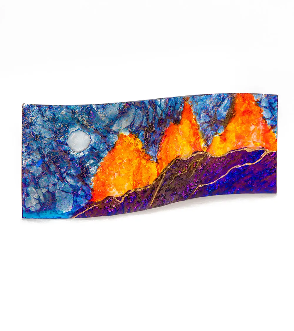 16" X 6" Volcano Wave By Marian Fieldson 1