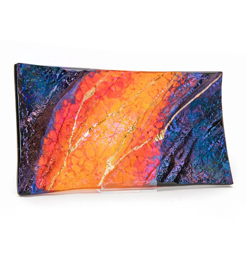 9" X 5" Lava Rectangle Tray By Marian Fieldson 1