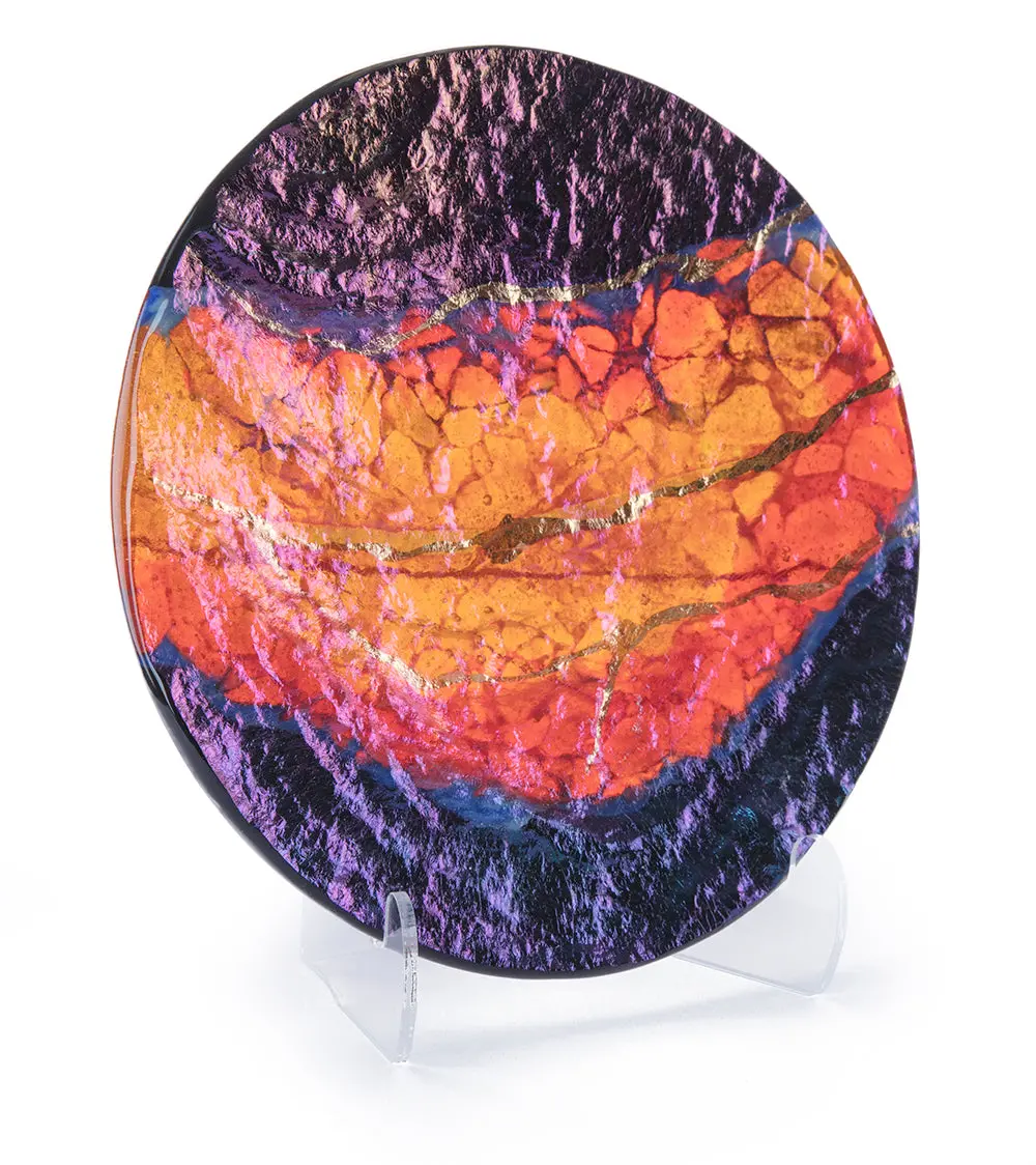 12" Lava Platter By Marian Fieldson 1