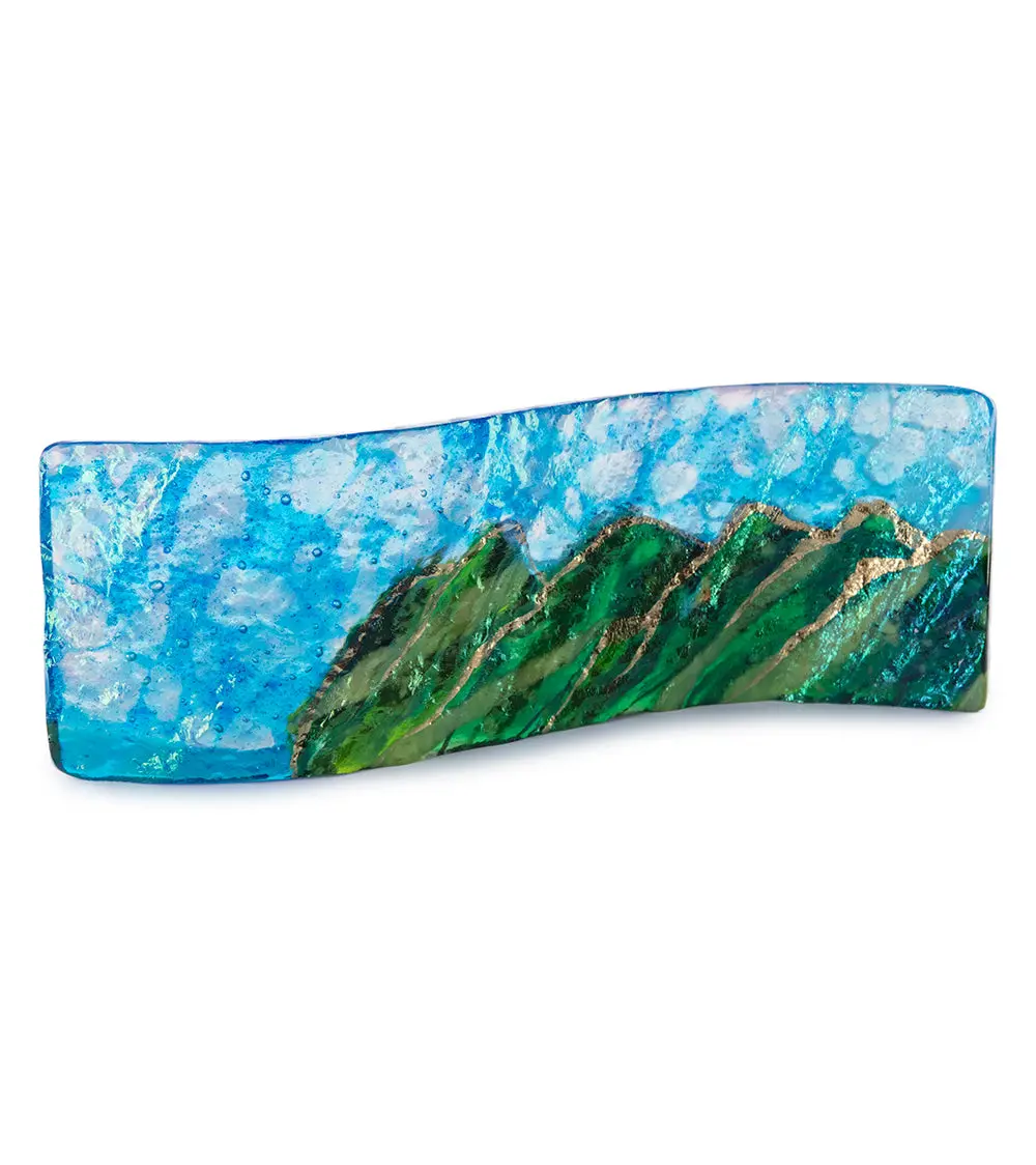 9" X 3" Mountain Wave By Marian Fieldson 1