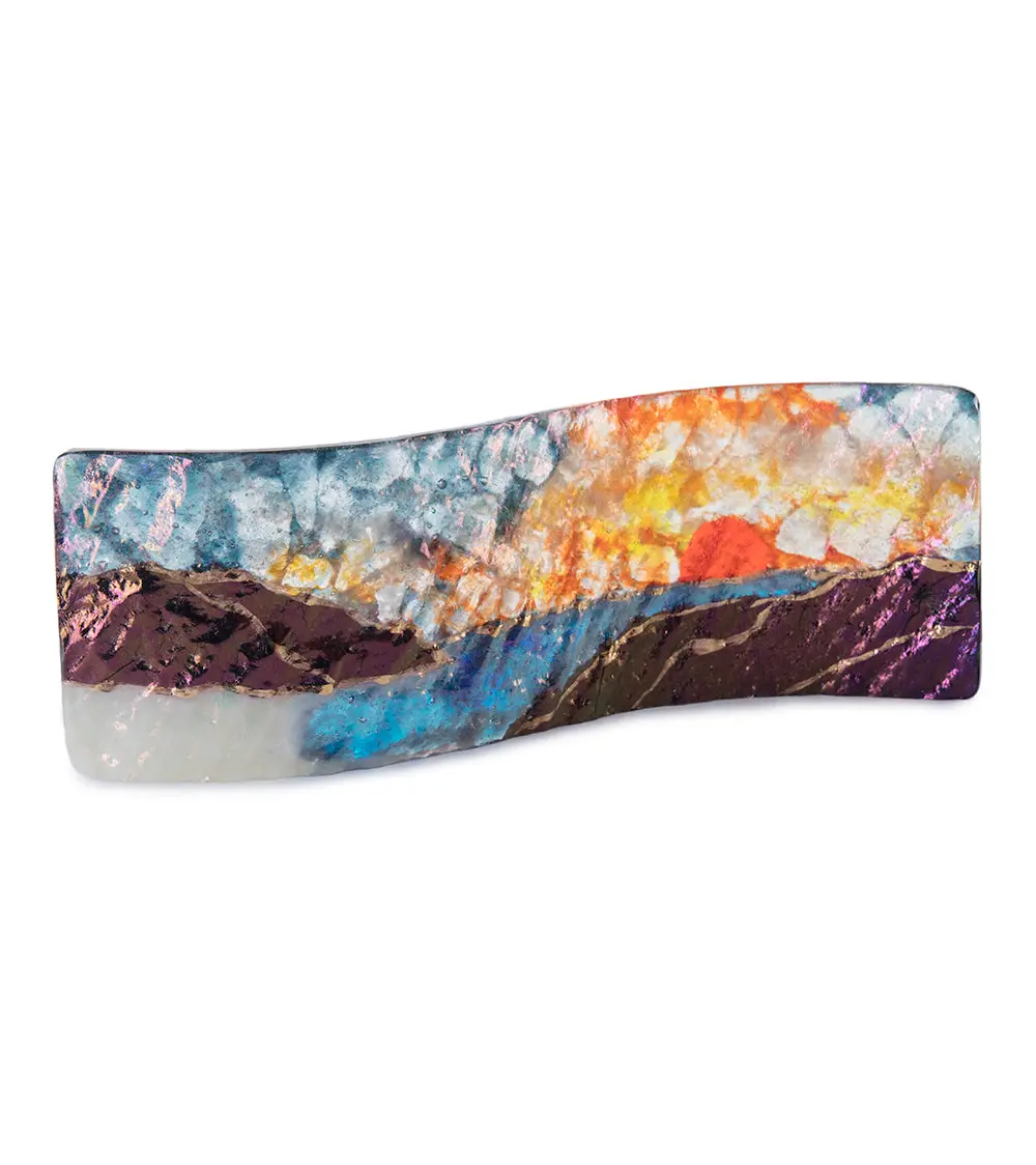 9" X 3" Sunset Wave By Marian Fieldson 1