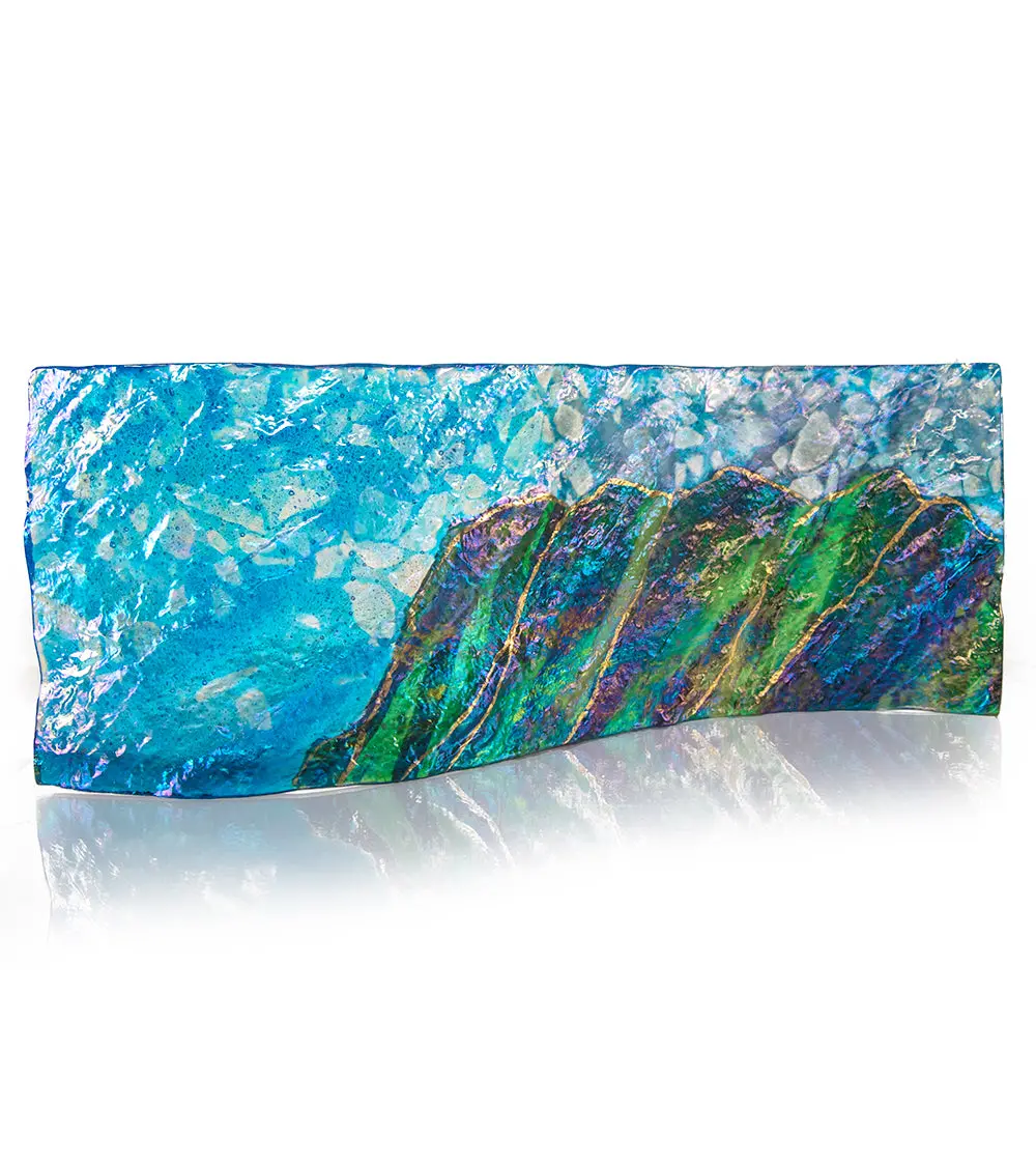 16" X 6" Mountain Wave By Marian Fieldson 1