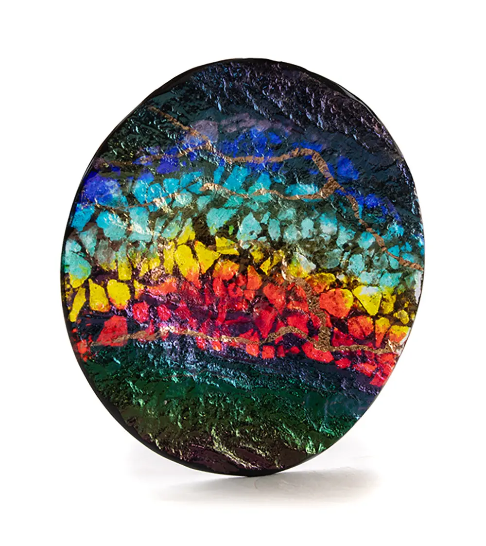 8" Anuenue Platter By Marian Fieldson 1