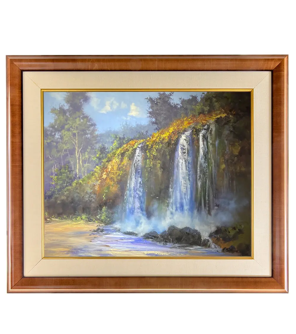 Original Painting: Falling Into Sand & Sea By George Eguchi 1