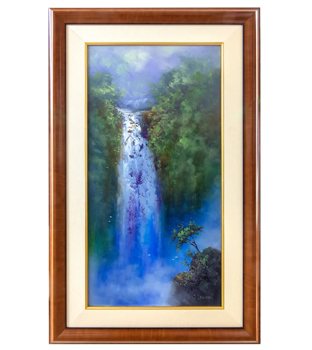Original Painting: Falling Into Violets By George Eguchi 1