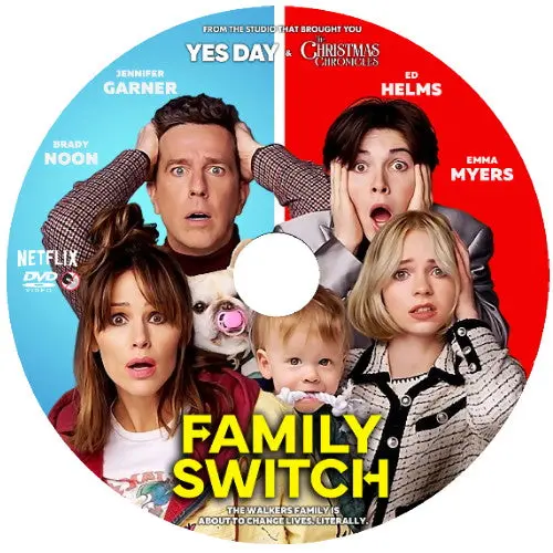 Family Switch Dvd Netflix Christmas Movie 2023 Jennifer Garner 1