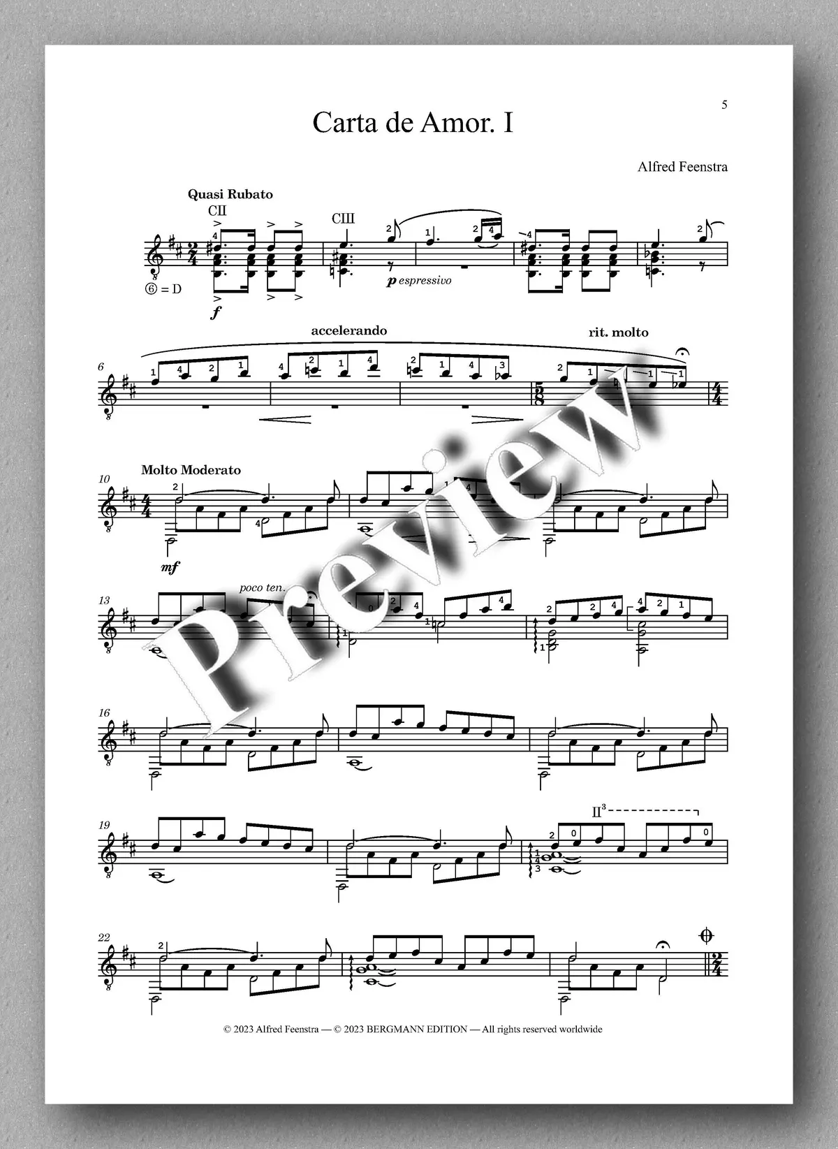 Feenstra, Cartas De Amor 2