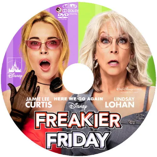 Freaky Friday Dvd Movie 2025 Jamie Lee Curtis & Lindsay Lohan 1