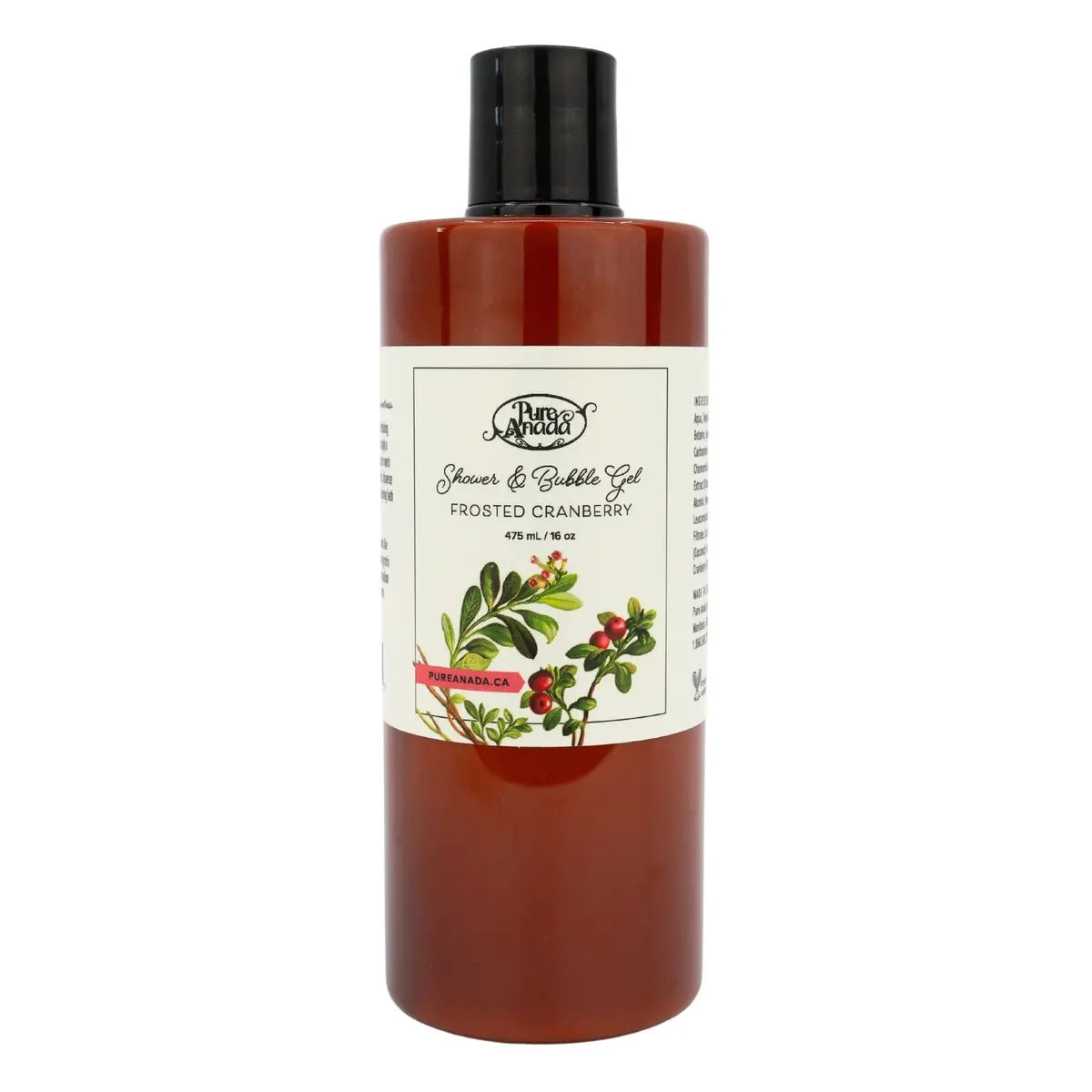 Frosted Cranberry Bubble & Shower Gel 475Ml - Pure Anada 1